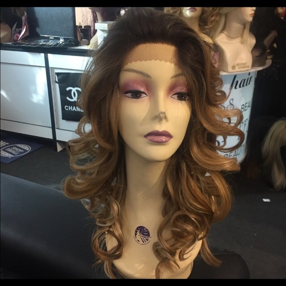 Ombré wig Romance Curl Swisslace Wig Lacefront New - Picture 3 of 7